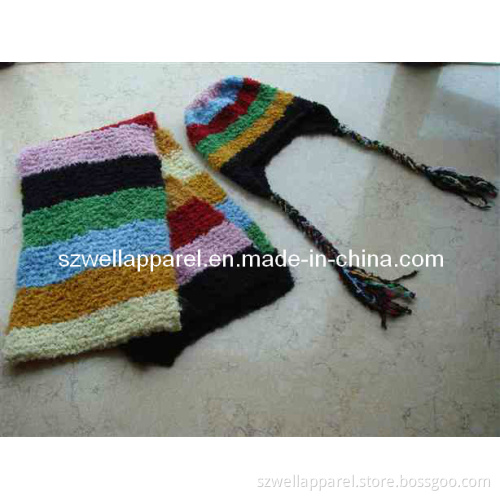 Girl's Knitting Fashion Knitted Shawl (SZWA-0311)